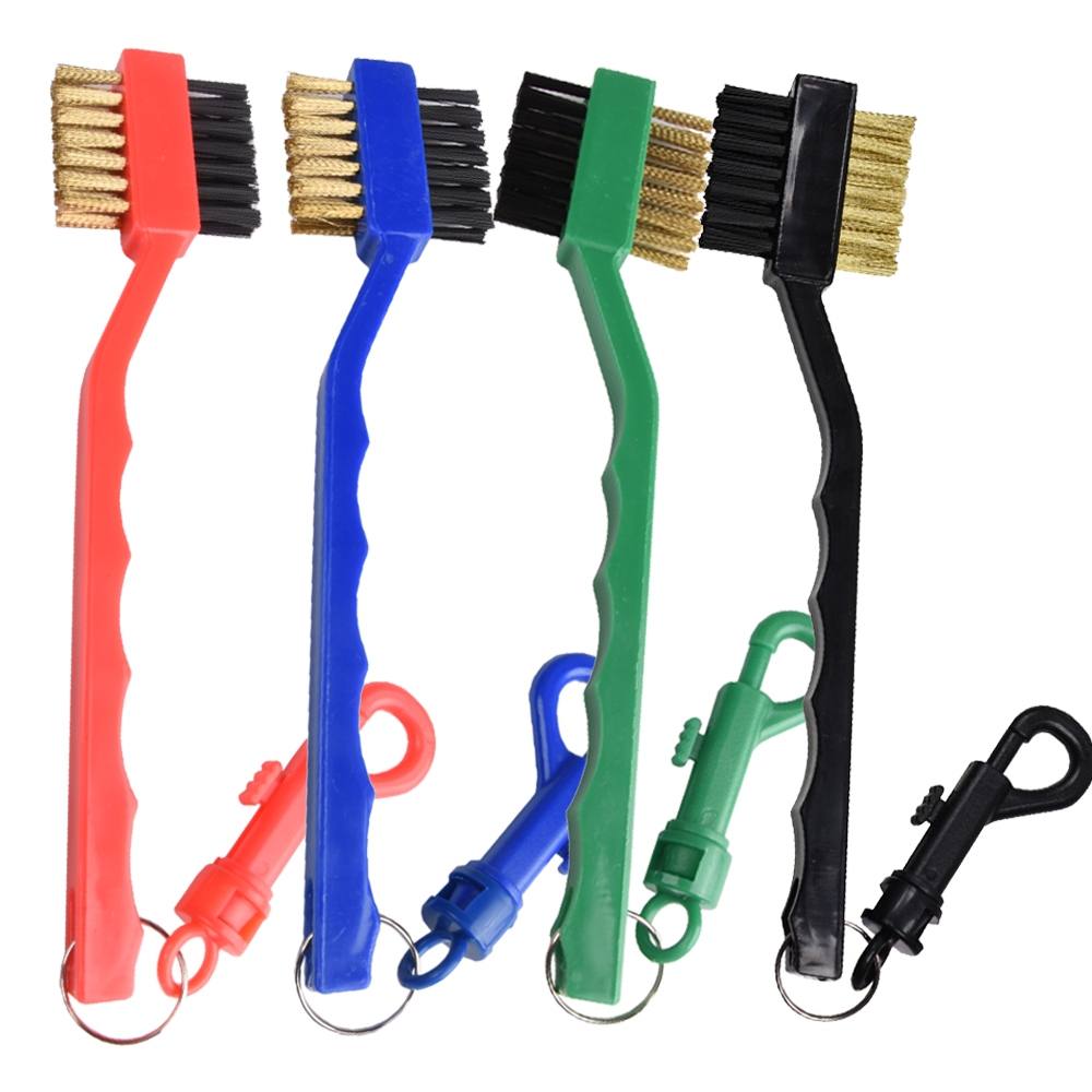 Golf Equipment Junior - Golf-Reinigungsbürste mit Doppelseitigem Design, Tragbarer Haken,