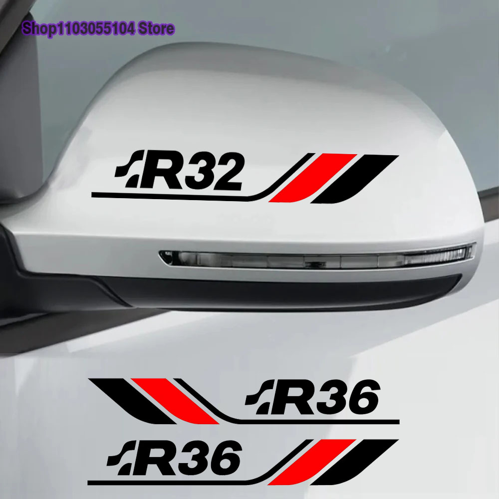 Golf Equipment Used - 2 Stück Auto-Rückspiegel-Aufkleber Vinyl-Dekor für VW