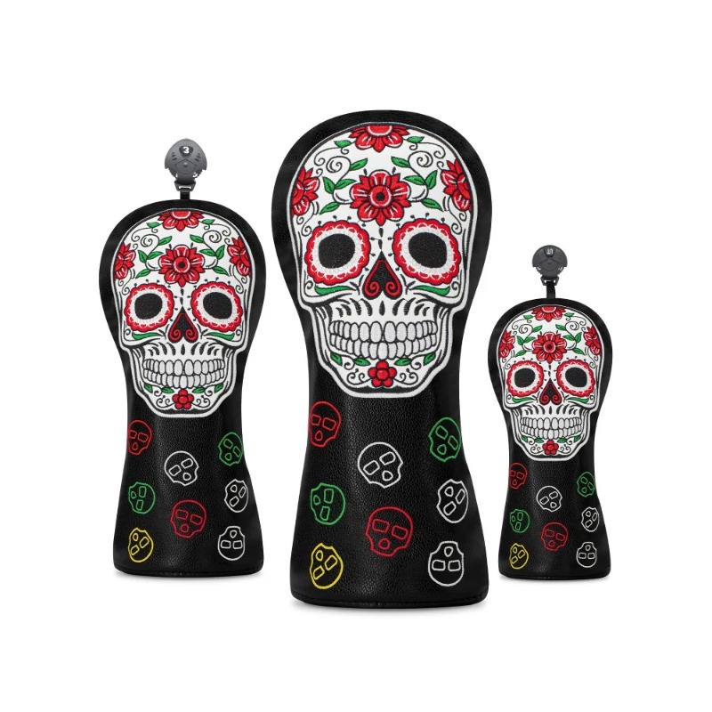 Golf Equipment Used - Golf Skull Skeleton Head Cover Set