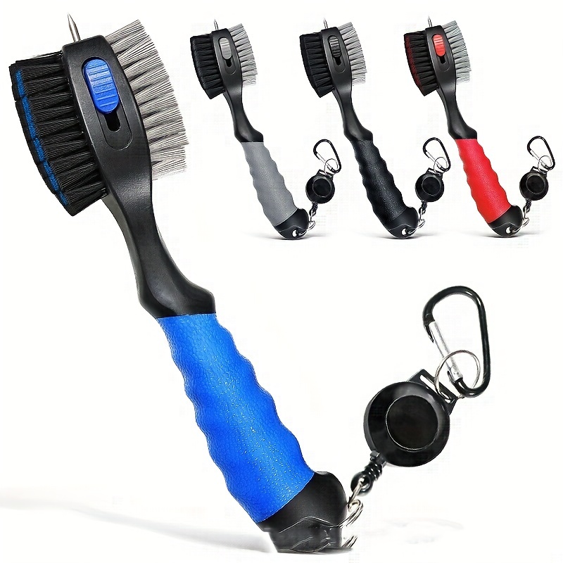 Golf Equipment Junior - Golfschläger-Reinigungsbürste, Rillenreiniger, einziehbare Bürste mit großem